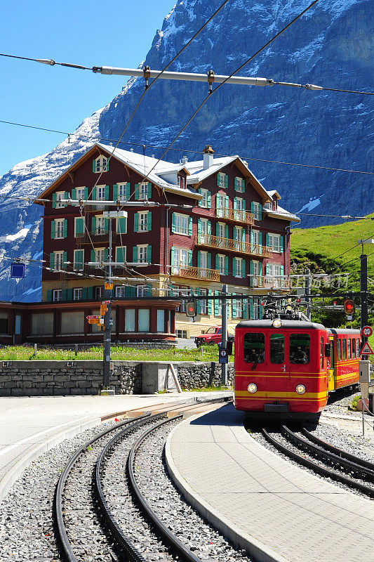 KIleine Scheidegg站和酒店，瑞士